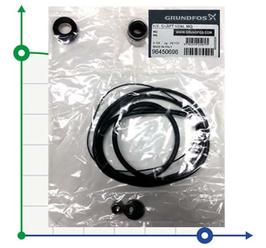 Pump shaft seal Grundfos MQ 3-35/45 art. 96450696