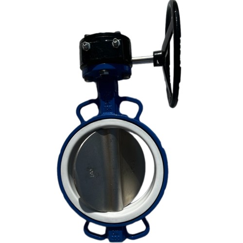 PN6 DN200 Засувка Батерфляй, чавунний корпус, диск AISI 304, Seat: PTFE