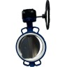 PN6 DN200 Засувка Батерфляй, чавунний корпус, диск AISI 304, Seat: PTFE