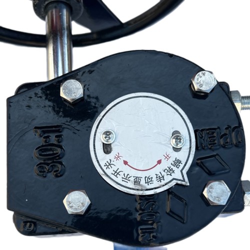 PN6 DN200 Засувка Батерфляй, чавунний корпус, диск AISI 304, Seat: PTFE