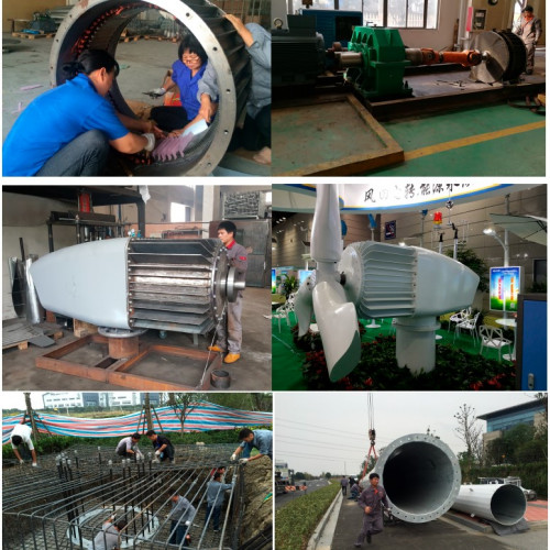 Conjunto aerogenerador horizontal serie DK RX-300DK 300 kW 380 V, controlador de red FKJ-GT-Y 300 kW 380 V