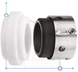 Gleitringdichtung R-8B 1.1/2, CAR/SIC, VITON, 304, AG