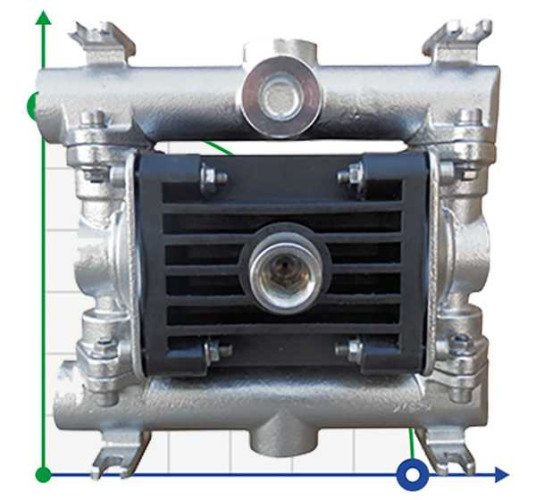 RUBY 010S-P-NTSS-T насос пневматический мембранный