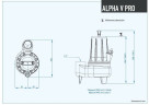Submersible pump Dreno ALPHA V PRO 50-2/110 M with Vortex impeller