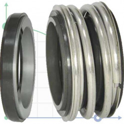 Ущільнення валу насоса R-MG1 15, SIC/SIC, VITON, 304, ZN
