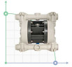Pompe pneumatique à membrane BOXER 81 PP IB81-P-MTAAD--