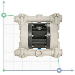 Pneumatic diaphragm pump BOXER 81 PP IB81-P-MTAAD--