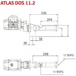 Насос для высокоточного дозирования полимеров ATLAS DOS 11.2-01-0.25 HP-3.40-1400-63-A-VITON