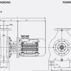 Моноблочный насос для отопления ETKF-M 125-400, 37 kW, 1500