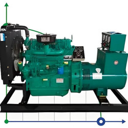 Промышленный дизельный генератор XHY-R30GF с ATS, двигатель Ricardo 40kVA, 30kW, 380V/50HZ открытого типа