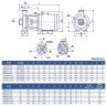 Pompe monobloc cantilever KM 50-32-125, 2.2kW, 3000