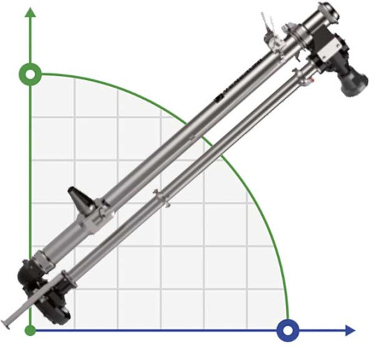 Veneroni LVT 20/1000, 2m, 684 m3/h vertikale Pumpe von Zapfwelle