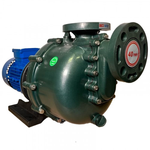Химический насос перекачки фосфорной кислоты QHB-40032 GFRPP, 520L/min, 19m, 380V, ABLE Motor, центробежный самовсасывающий