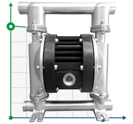 RUBY 015S-P-TST-T насос пневматический мембранный