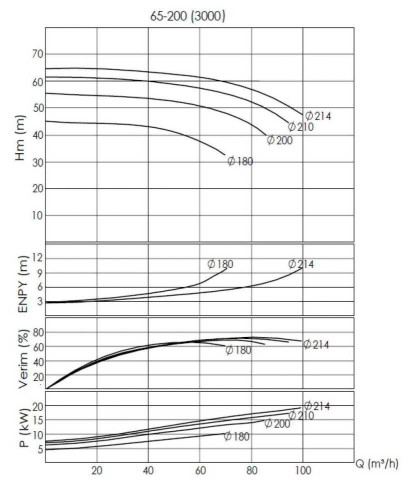BTKF-I 65-200, 22 kW Pumpenteil inline (3000)