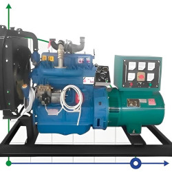 Промышленный дизельный генератор XHY-R40GF с ATS, двигатель Ricardo 50kVA, 40kW, 380V/50HZ открытого типа