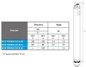 Submersible borehole pump 3 inch ATEX 99 ID TREINCH EX 25-20, 380V