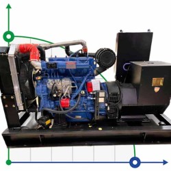Промышленный дизельный генератор XHY-R60GF с ATS, двигатель Ricardo 80kVA, 60kW, 380V/50HZ открытого типа