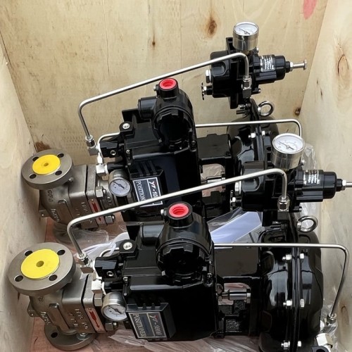 DN20 Регулирующий клапан с пневматическим приводом 10Р11Y-DNx2016Z-L122C-C (корпус CF8, седло SS304) с позиционером YT-1000, вход 4-20мА, Ex