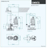 Submersible pump Dreno COMPATTA 22, M with Vortex impeller