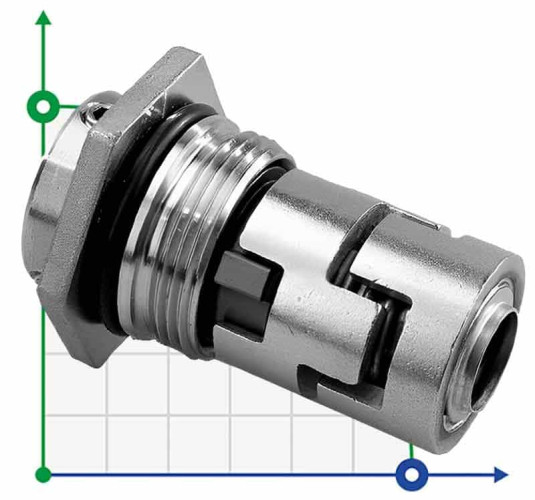 Торцеве ущільнення для Grundfos R-706H(CR) 12, CAR/CAR, VITON, 304