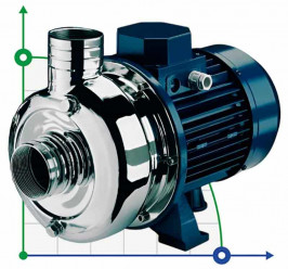 Stainless steel pump for pumping industrial liquids CHX-V/400, 3 kW, 45 m3/h, 26.5m, 380V/T, AISI 304 (EBARA DWC)