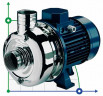 Stainless steel pump for pumping industrial liquids CHX-V/400, 3 kW, 45 m3/h, 26.5m, 380V/T, AISI 304 (EBARA DWC)