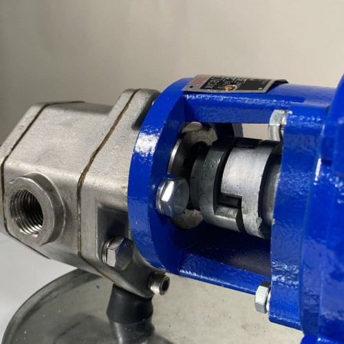 Pompe à engrenages en acier inoxydable pour le pompage de liquides chimiques WCB-50/380V 50Hz, 50 l/min, 30 m, AISI 304, 0,55 kW, 2900 tr/min, Ex