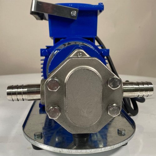 Pompe à engrenages en acier inoxydable pour le pompage de liquides chimiques WCB-50/380V 50Hz, 50 l/min, 30 m, AISI 304, 0,55 kW, 2900 tr/min, Ex