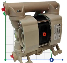 Diaphragm pump for glue PHOENIX P30 PP HYTREL+PTFE/PTFE, 35 l/min
