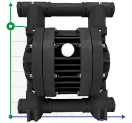 RUBY 025S-P-TST-T насос пневматический мембранный