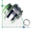 Gleitringdichtung FLYGT R-FL.XE 60, TC/TC/TC/TC, VITON, 304/All