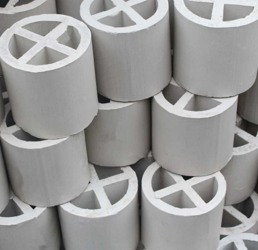 Anillo de cerámica para tabiques cruzados, 80x80x8 mm, Ceramic Cross-Partition Ring