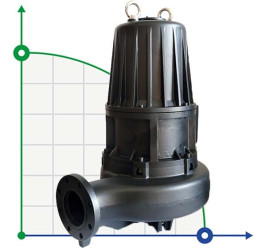Pompe submersible Dreno stockage de fumier AT 150/4/340 C.295 avec roue monocanal