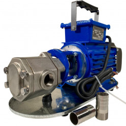 Stainless steel gear pump for pumping gasoline WCB-75/380V 50Hz, 75 l/min, 30 m, AISI 304, 0.75 kW, 2900 rpm, Ex