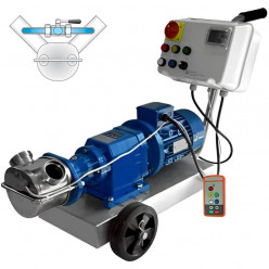 Импеллерный насос LIVERANI INV MAJOR 60 +BY-PASS NR TF 2,2 кВт, 50-900 об/мин, 380В с частотником, пультом дистанционного управл.(15 м), на тележке