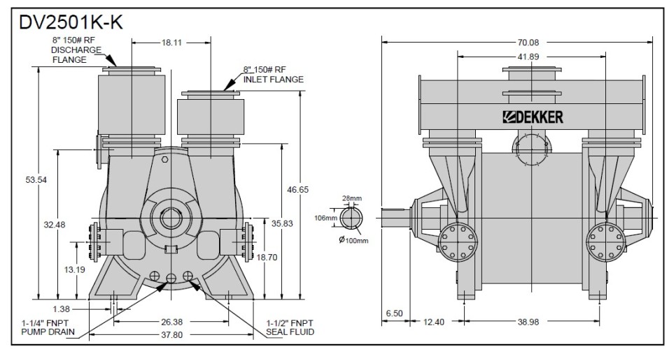 Вакуумный насос DEKKER Maxima-K DV2501K-K