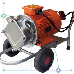 Насос импеллерный AlphaDynamic AD50.1/01/TR/DRP 2,2kW на тележке, с защитой от сухого хода