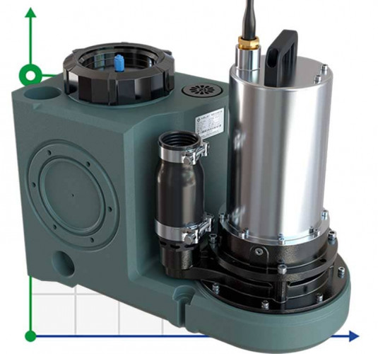 Urządzenie do podnoszenia ścieków z rozdrabniaczem i panelem sterowania AIZL-SC750W, 15,5/13,5, 0,75 kW, 220 V, 2800 obr./min