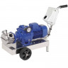 Impeller pump for grape must LIVERANI VA MAXI 80 NR TF 4 kW, 150-600 rpm, 380V with variator, with trolley with a standard panel