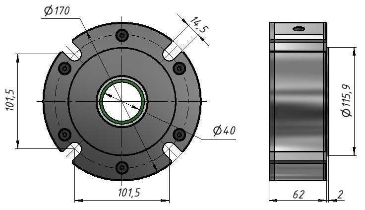 PALM 40-S-E agitator shaft seal