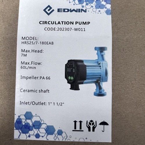 Циркуляционный насос с частотным преобразователем HRS25/7-180EAB, 220V
