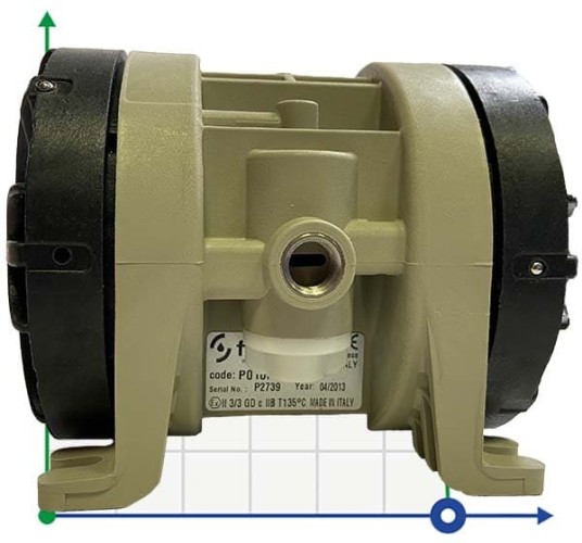 Pneumatic Diaphragm Pump PHOENIX 10-PP 1/4, P10P-HTTPV1