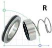 Sello de bomba mecánica FRISTAM R-FR 22, R, CAR/SS, EPDM, 304