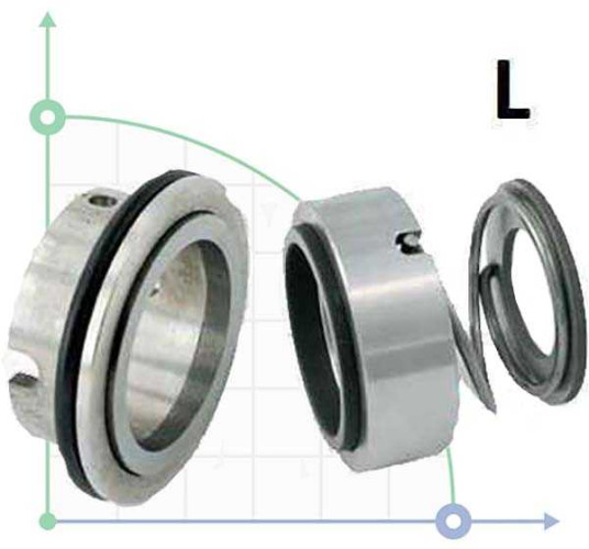Sello de bomba mecánica FRISTAM R-FR 22, R, CAR/SS, EPDM, 304