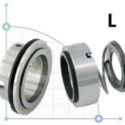 Sello de bomba mecánica FRISTAM R-FR 22, R, CAR/SS, EPDM, 304