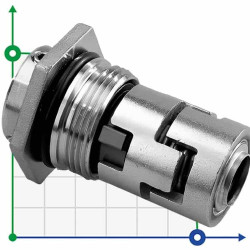 Sello mecánico Grundfos R-706H (CR) 12, SIC/SIC, VITON, 304