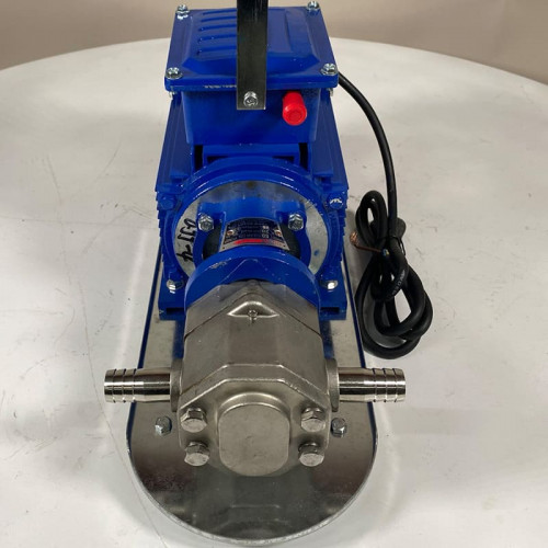 Pompe à engrenages en acier inoxydable pour le pompage de liquides visqueux WCB-50/220V 50Hz, 25 l/min, 30 m, AISI 304, 0,55 kW, 1400 tr/min, Ex