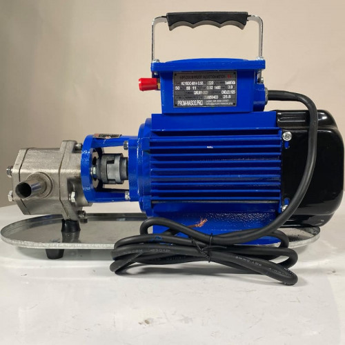 Pompe à engrenages en acier inoxydable pour le pompage de liquides visqueux WCB-50/220V 50Hz, 25 l/min, 30 m, AISI 304, 0,55 kW, 1400 tr/min, Ex