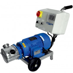 Насос для краски, клея, чернил LIVERANI INV BS MINOR 40 NR TF 1,5 кВт, 175-1400 об/мин, 380В моноблочный с частотником 4 кВт, на тележке